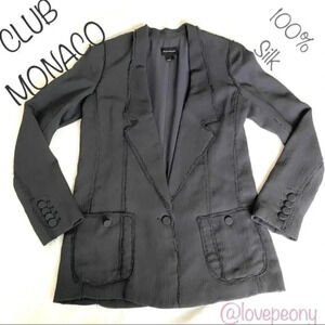 NEW CLUB MONACO Silk Blazer Grey